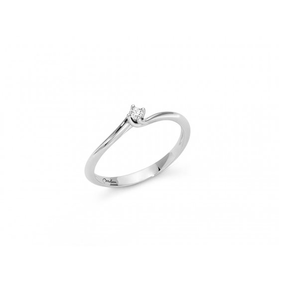 Anello Miluna Donna Solitario Di Diamanti in Oro Diamante 0.08 Ct LID3264-008G7 - LID3264-008G7